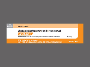 Rx Item-Clindamycin-Tr 1.2-0.025% 30 GM Gel by Teva Pharma USA 
