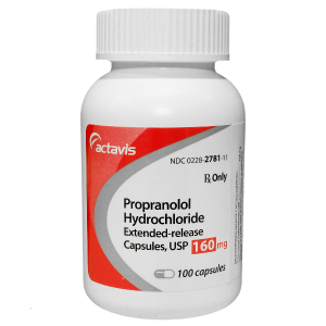 '.Propranolol 160mg ER Cap 100 b.'